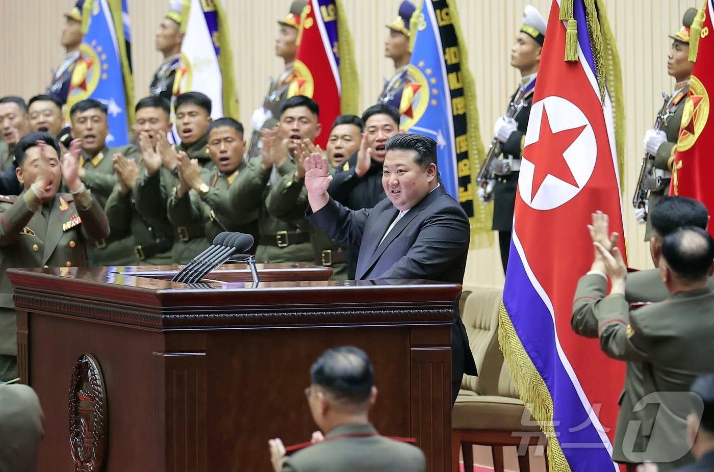 본문 이미지 - 김정은 북한 노동당 총비서. [국내에서만 사용가능. 재배포 금지. DB 금지. For Use Only in the Republic of Korea. Redistribution Prohibited] rodongphoto@news1.kr