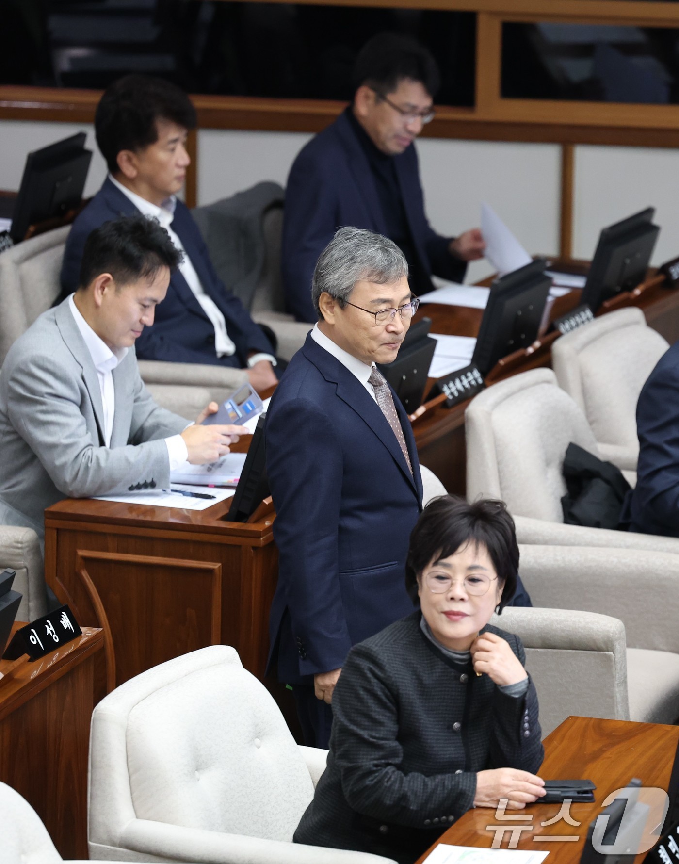 (서울=뉴스1) = 정근식 서울시교육감이 19일 서울 중구 서울시의회에서 열린 제327회 정례회 제3차 본회의에 출석하고 있다. (서울시교육청 제공) 2024.11.19/뉴스1