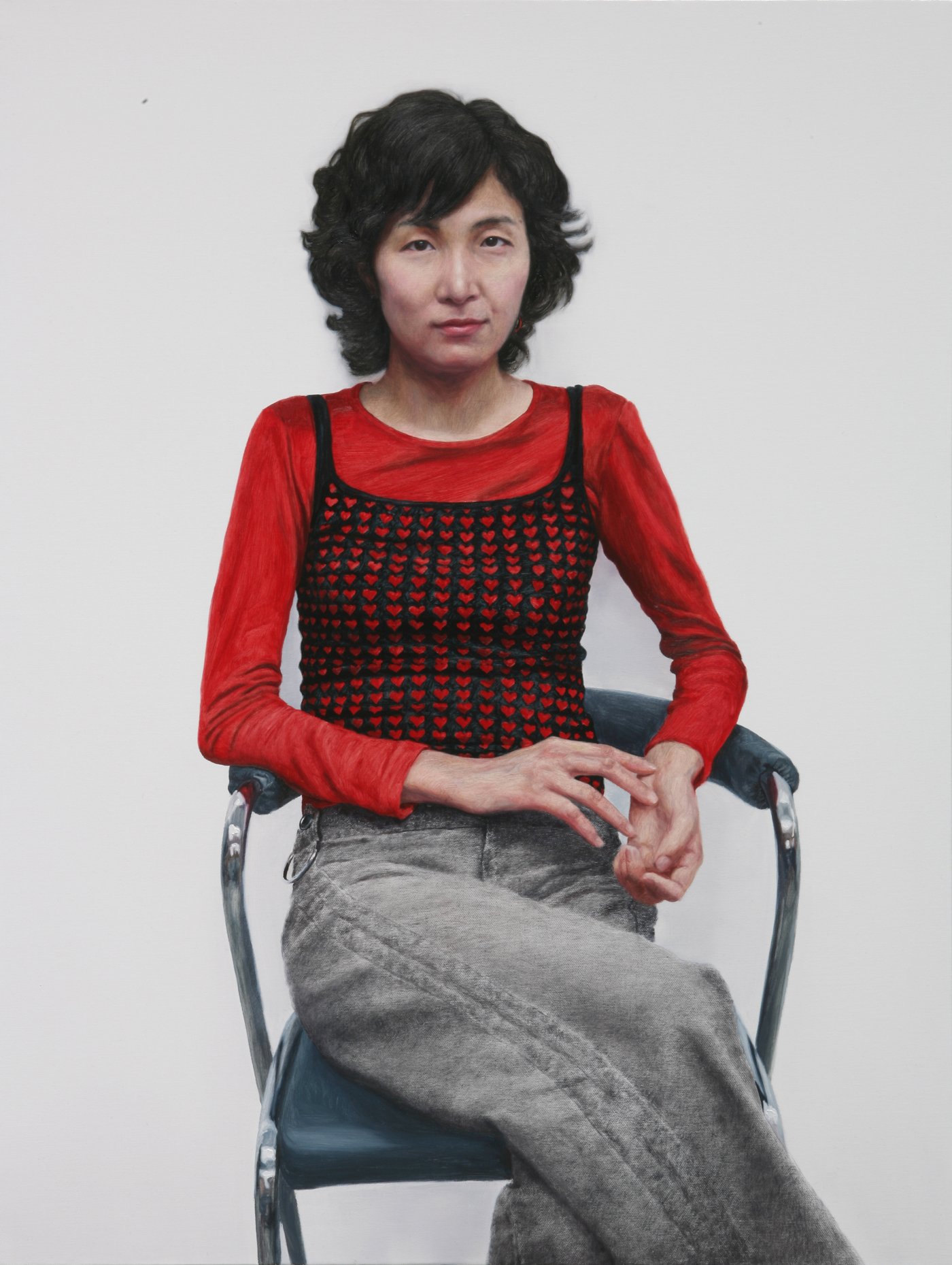 이광호, 인터-뷰: 이정은, 캔버스에 유화, 80.3&times;60.6cm, 2006. 성곡미술관 제공.