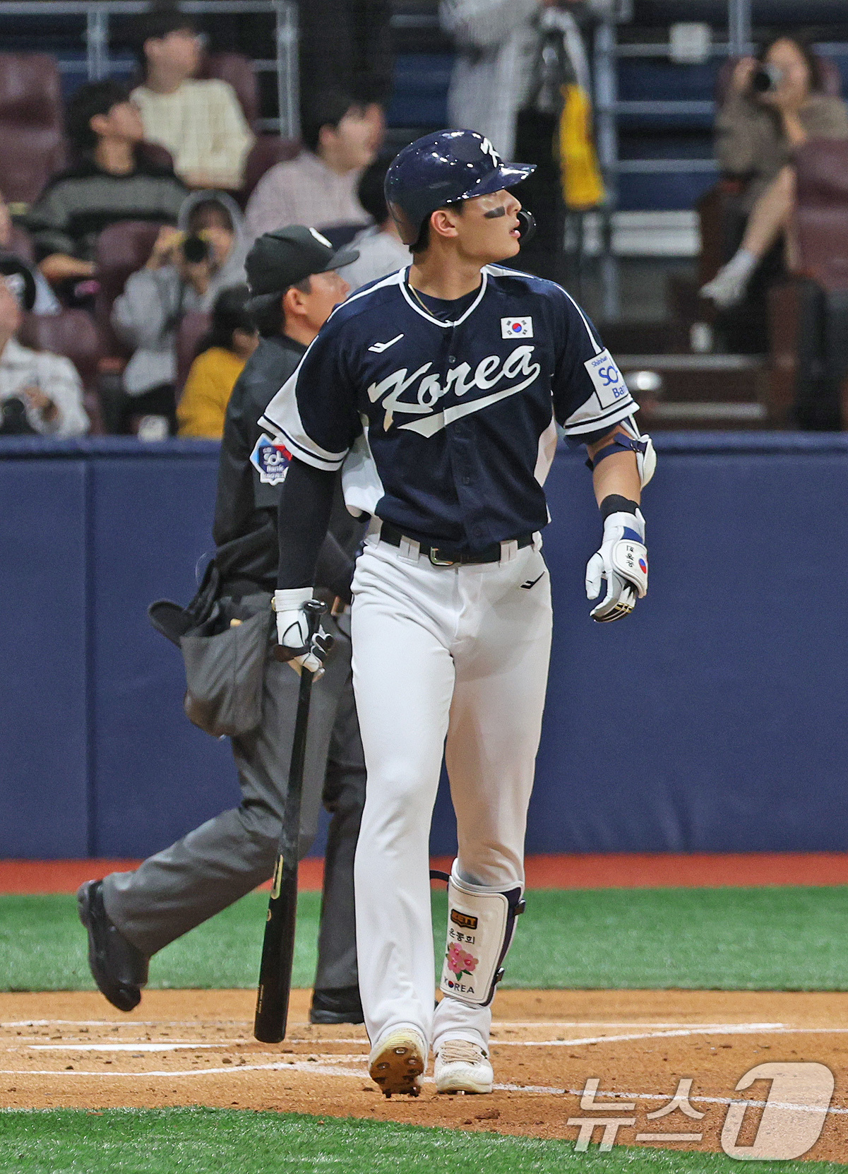 (서울=뉴스1) 장수영 기자 = 2일 오후 서울 구로구 고척스카이돔에서 열린 '2024 K-BASEBALL SERIES' 대한민국 야구 대표팀과 쿠바 대표팀의 평가전 2차전, 2회 …