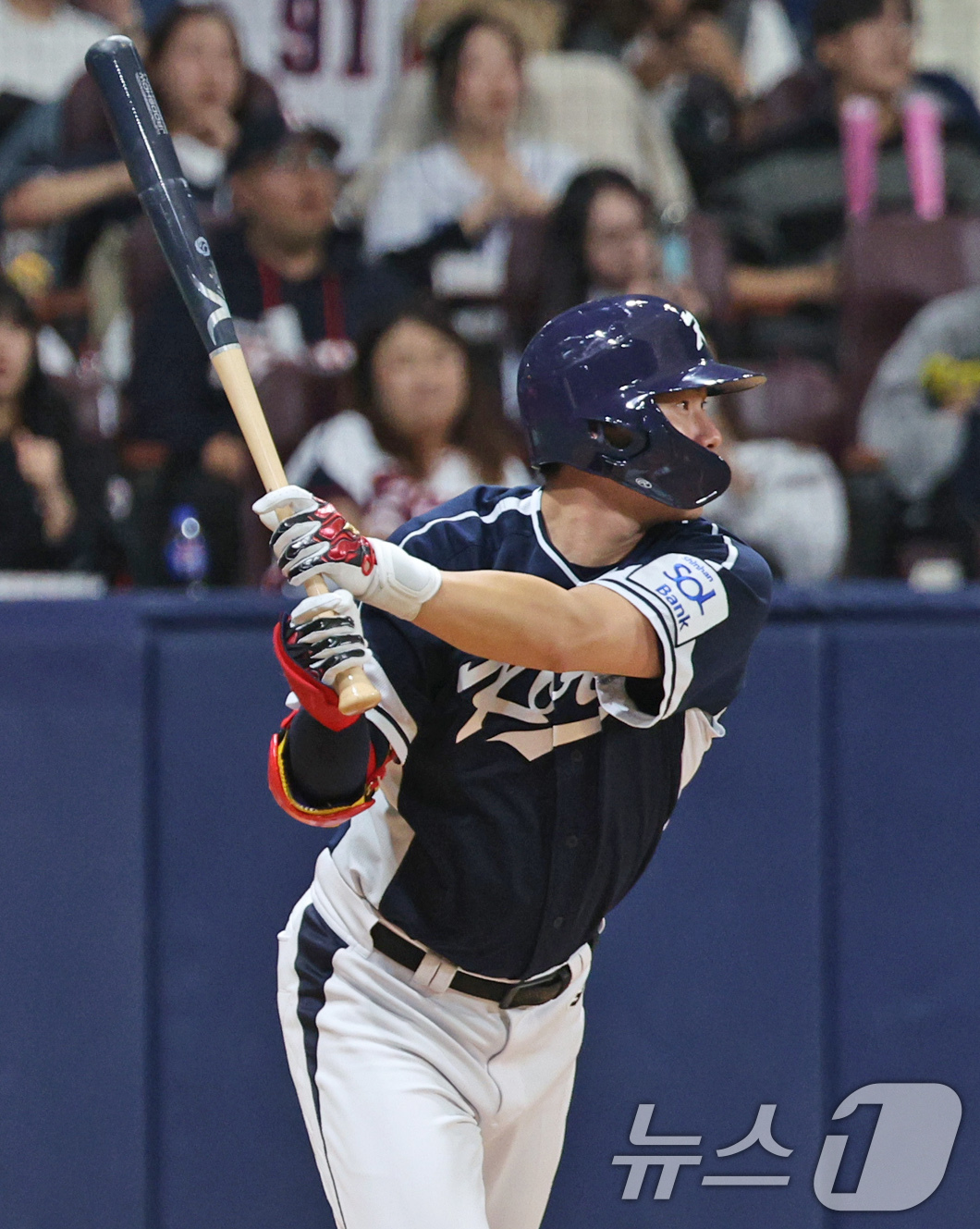 (서울=뉴스1) 장수영 기자 = 2일 오후 서울 구로구 고척스카이돔에서 열린 '2024 K-BASEBALL SERIES' 대한민국 야구 대표팀과 쿠바 대표팀의 평가전 2차전, 4회 …