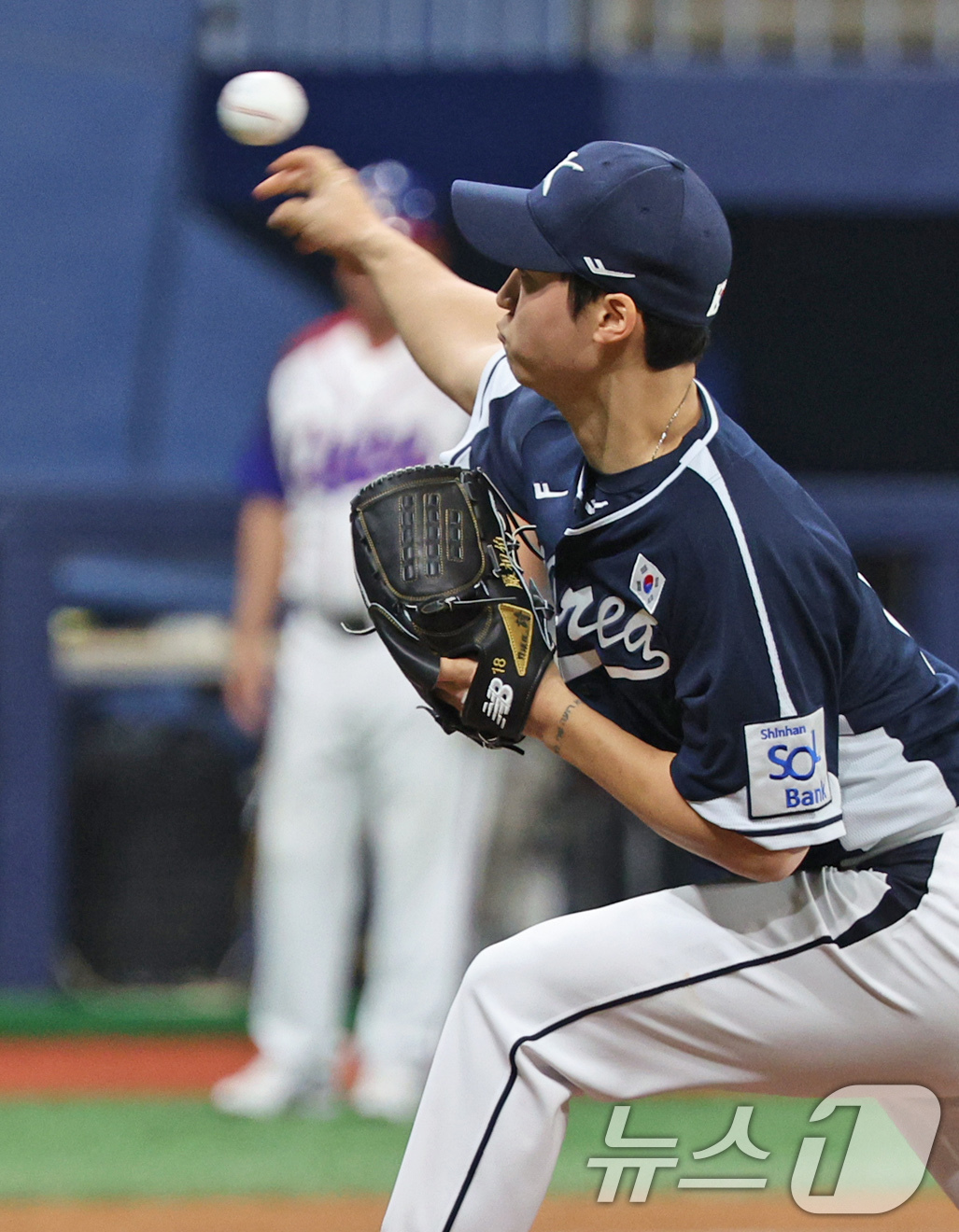 (서울=뉴스1) 장수영 기자 = 2일 오후 서울 구로구 고척스카이돔에서 열린 '2024 K-BASEBALL SERIES' 대한민국 야구 대표팀과 쿠바 대표팀의 평가전 2차전, 4회 …