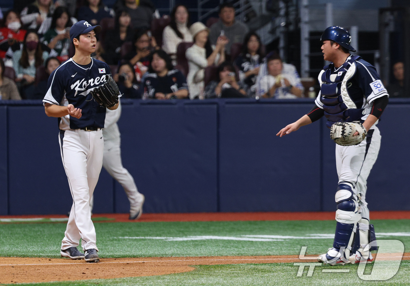 (서울=뉴스1) 장수영 기자 = 2일 오후 서울 구로구 고척스카이돔에서 열린 '2024 K-BASEBALL SERIES' 대5한민국 야구 대표팀과 쿠바 대표팀의 평가전 2차전, 5 …