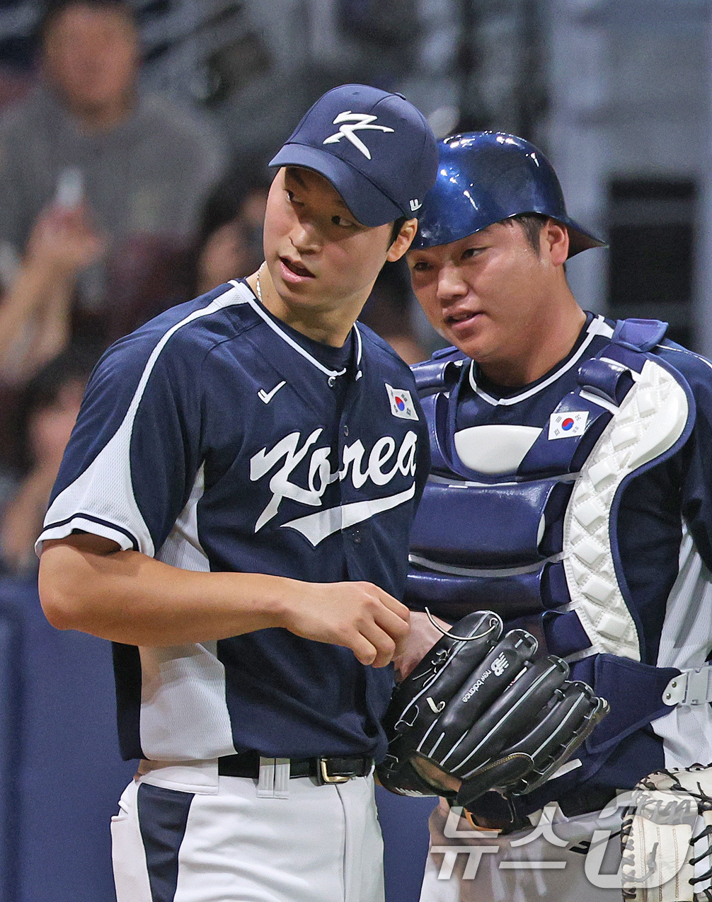 (서울=뉴스1) 장수영 기자 = 2일 오후 서울 구로구 고척스카이돔에서 열린 '2024 K-BASEBALL SERIES' 대5한민국 야구 대표팀과 쿠바 대표팀의 평가전 2차전, 5 …