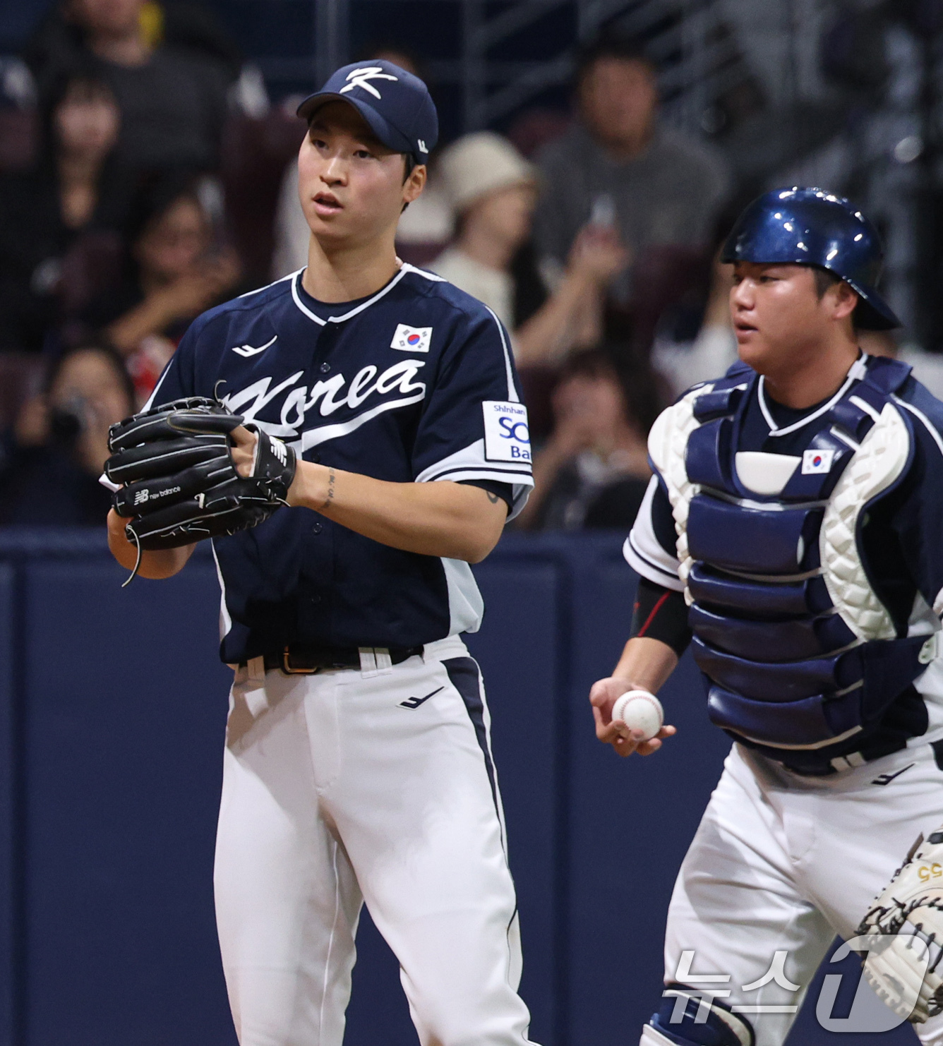 (서울=뉴스1) 장수영 기자 = 2일 오후 서울 구로구 고척스카이돔에서 열린 '2024 K-BASEBALL SERIES' 대5한민국 야구 대표팀과 쿠바 대표팀의 평가전 2차전, 5 …