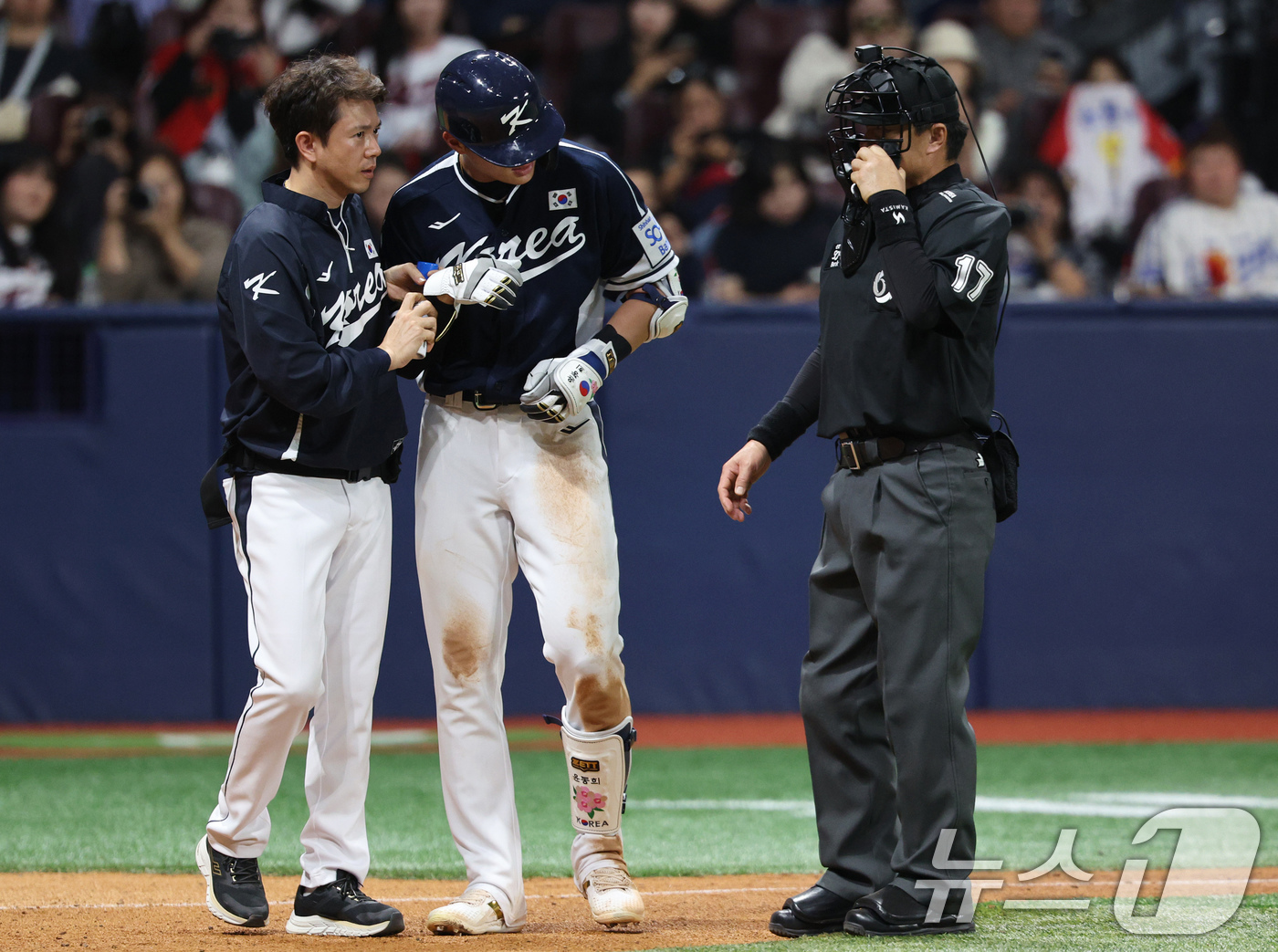 (서울=뉴스1) 장수영 기자 = 2일 오후 서울 구로구 고척스카이돔에서 열린 '2024 K-BASEBALL SERIES' 대한민국 야구 대표팀과 쿠바 대표팀의 평가전 2차전, 8회 …