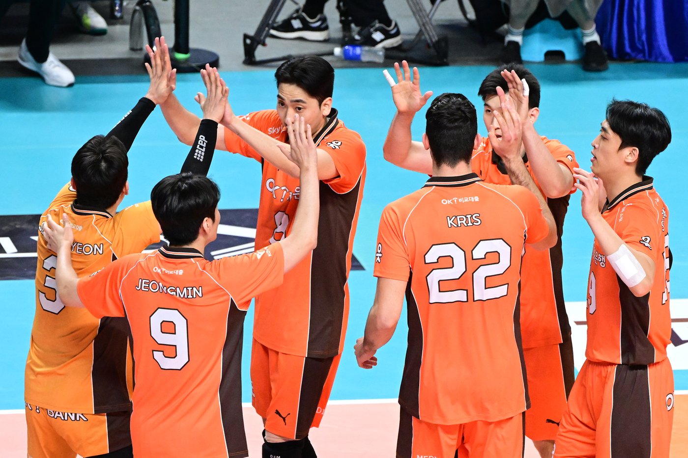 본문 이미지 - 4연패를 끊은 OK저축은행(kovo제공) 