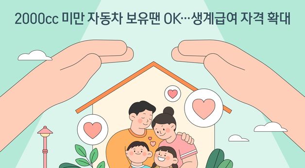 [오늘의 그래픽] 2000cc 미만 자동차 보유땐 OK…생계급여 자격 확대