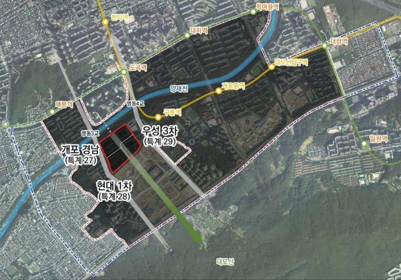 본문 이미지 - 경우현 아파트 위치도(서울시).