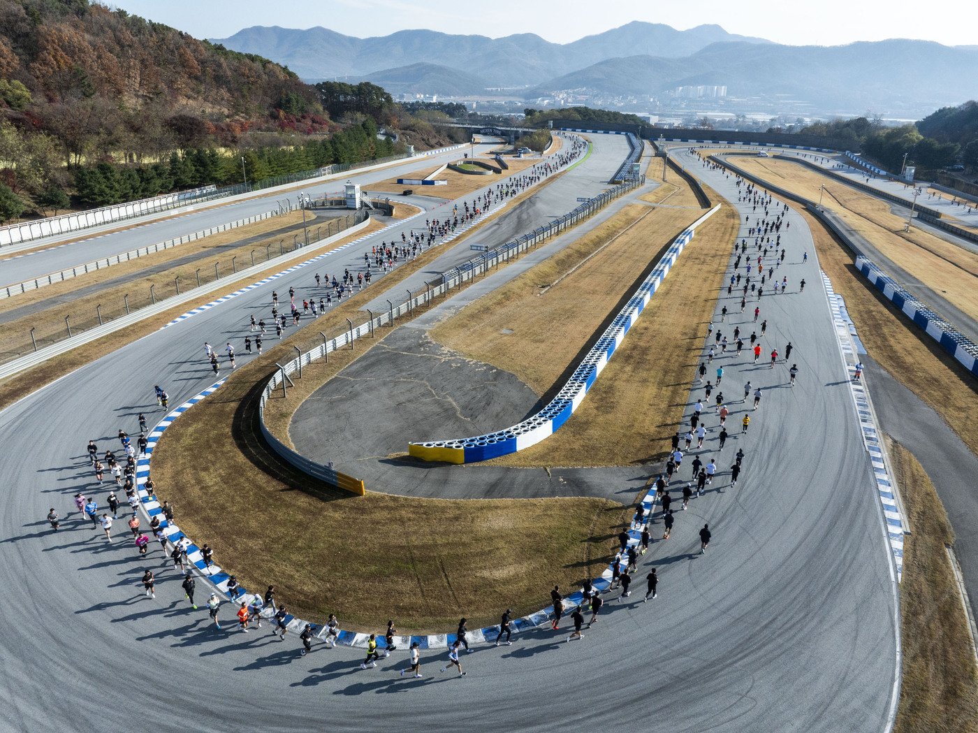 본문 이미지 - '에버랜드 10K 서킷런'을 달리는 러너들의 모습. /사진제공 = 에버랜드