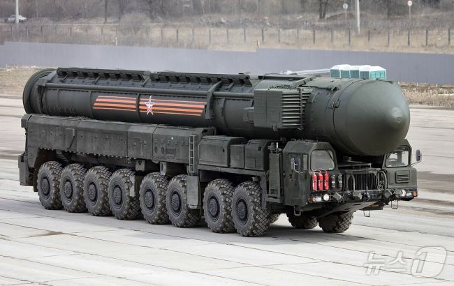 러시아의 대륙간탄도미사일&#40;ICBM&#41; RS-26 루베즈&lt;출처=러시아 매체&gt;