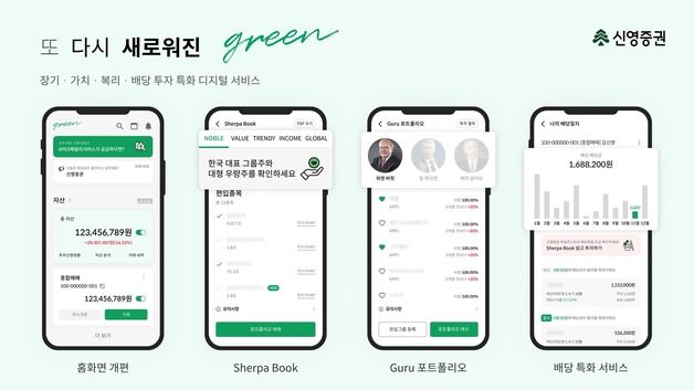 신영증권, MTS '그린' 개편…"UI·UX 개선해 맞춤형 서비스 강화"