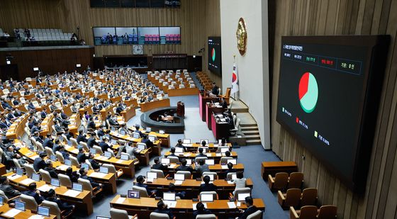 '예산안 자동 부의 폐지' 국회법 개정안 野 주도 통과