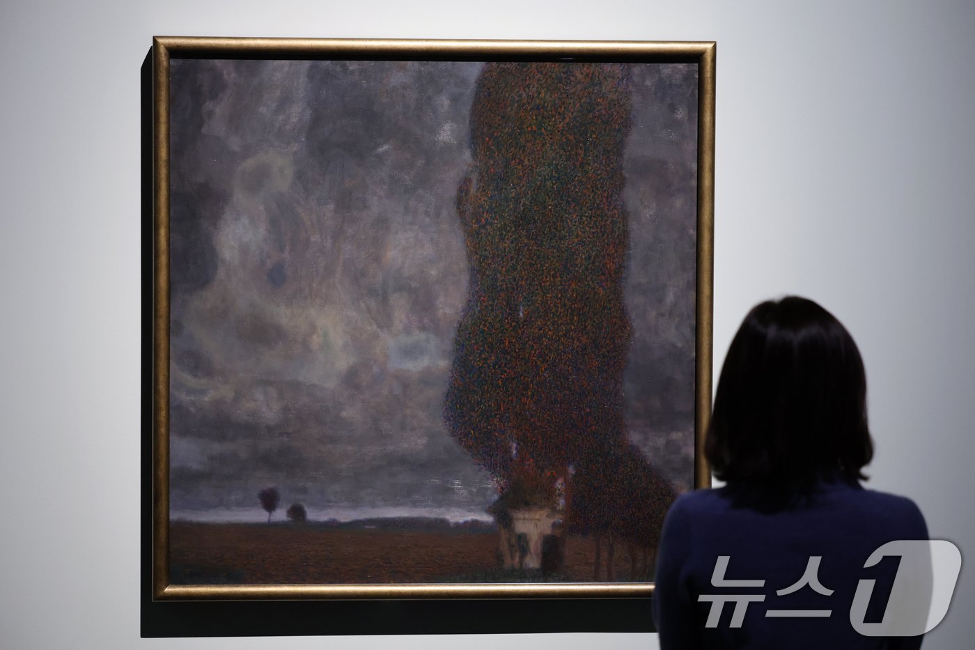 본문 이미지 - 29일 오전 서울 용산구 국립중앙박물관에서 열린 '비엔나 1900, 꿈꾸는 예술가들-구스타프 클림트부터 에곤 실레까지' 언론공개회에서 관계자들이 작품을 살펴보고 있다. 이번 전시회에는 오스트리아 레오폴미술관의 대표 소장품 중 191점이 관람객에게 소개된다. 2024.11.29/뉴스1 ⓒ News1 황기선 기자