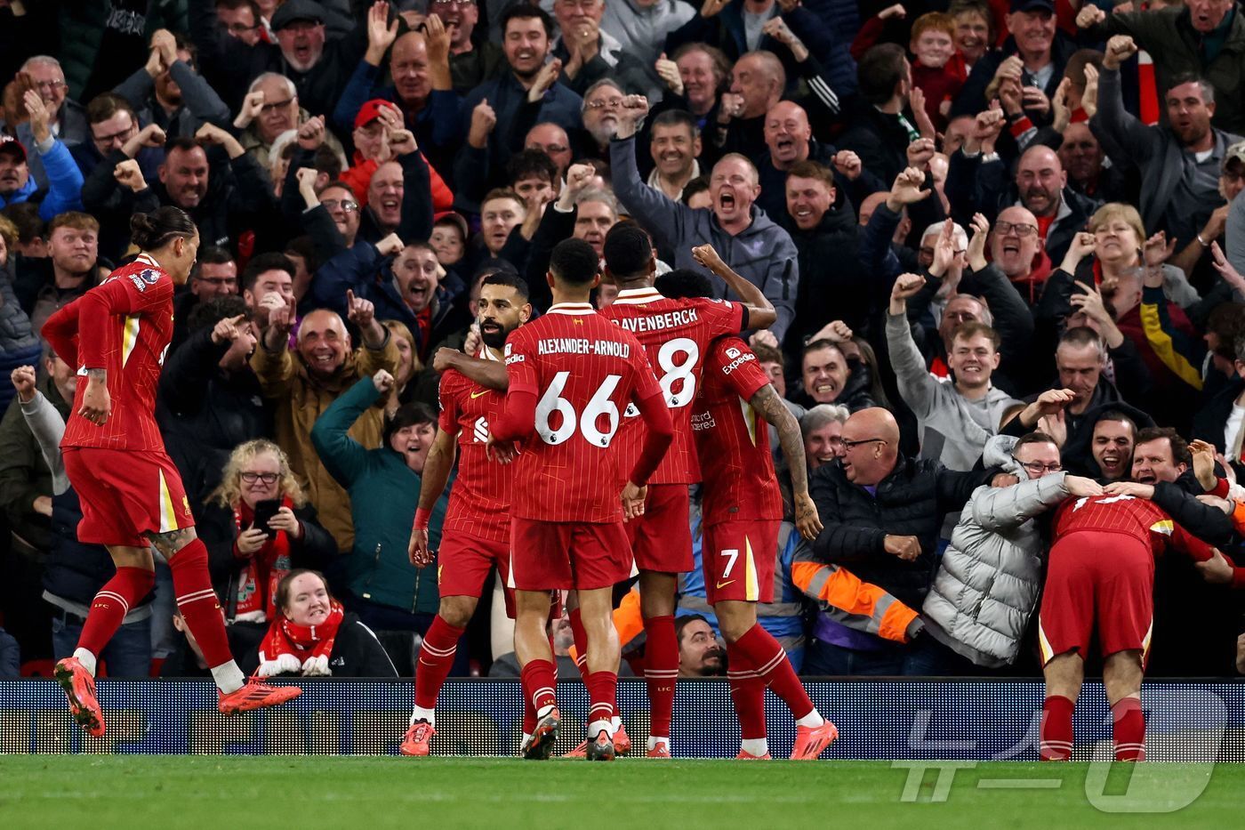 잉글랜드 프리미어리그&#40;EPL&#41; 선두에 오른 리버풀. ⓒ AFP=뉴스1