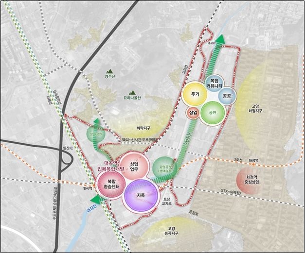 고양시 "대곡 역세권, 아파트보다 자족시설 확충 우선"