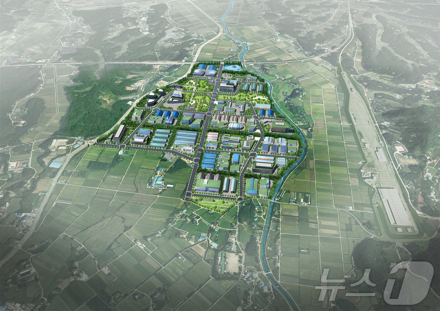본문 이미지 - 강릉 천연물 바이오 국가산단 조감도.(강릉시 제공) 2024.11.6/뉴스1