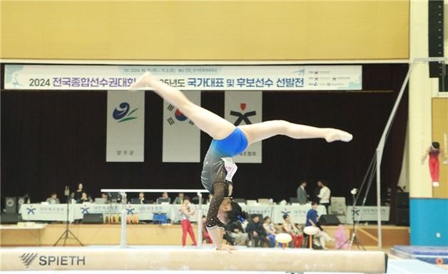 신솔이, 기계체조 국가대표 선발전 여자 개인종합 1위