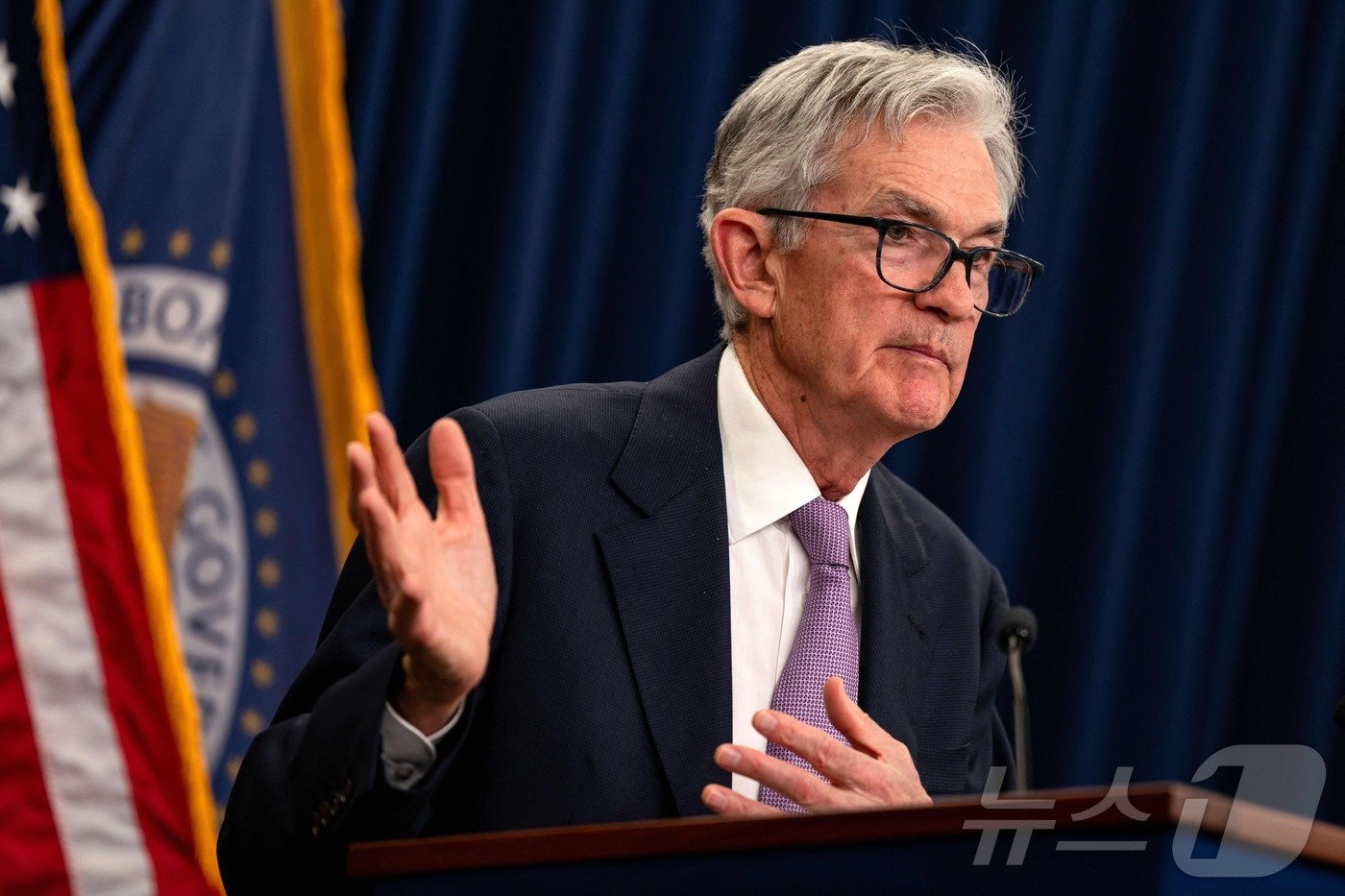 본문 이미지 - 제롬 파월 미국 연방준비제도(Fed·연준) 의장. ⓒ AFP=뉴스1 ⓒ News1 우동명 기자