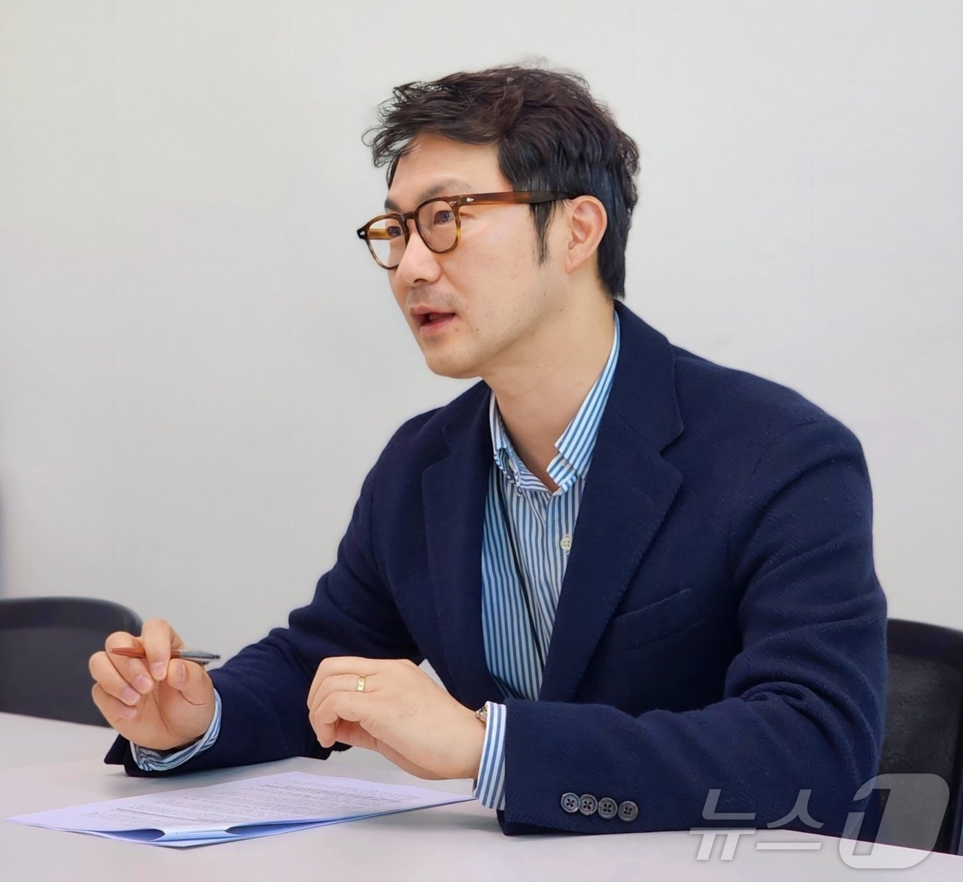 본문 이미지 - 장승현 한글과컴퓨터 전략사업본부장이 &lt;뉴스1&gt;과 인터뷰에서 답변하고 있다. &#40;한컴 제공&#41;