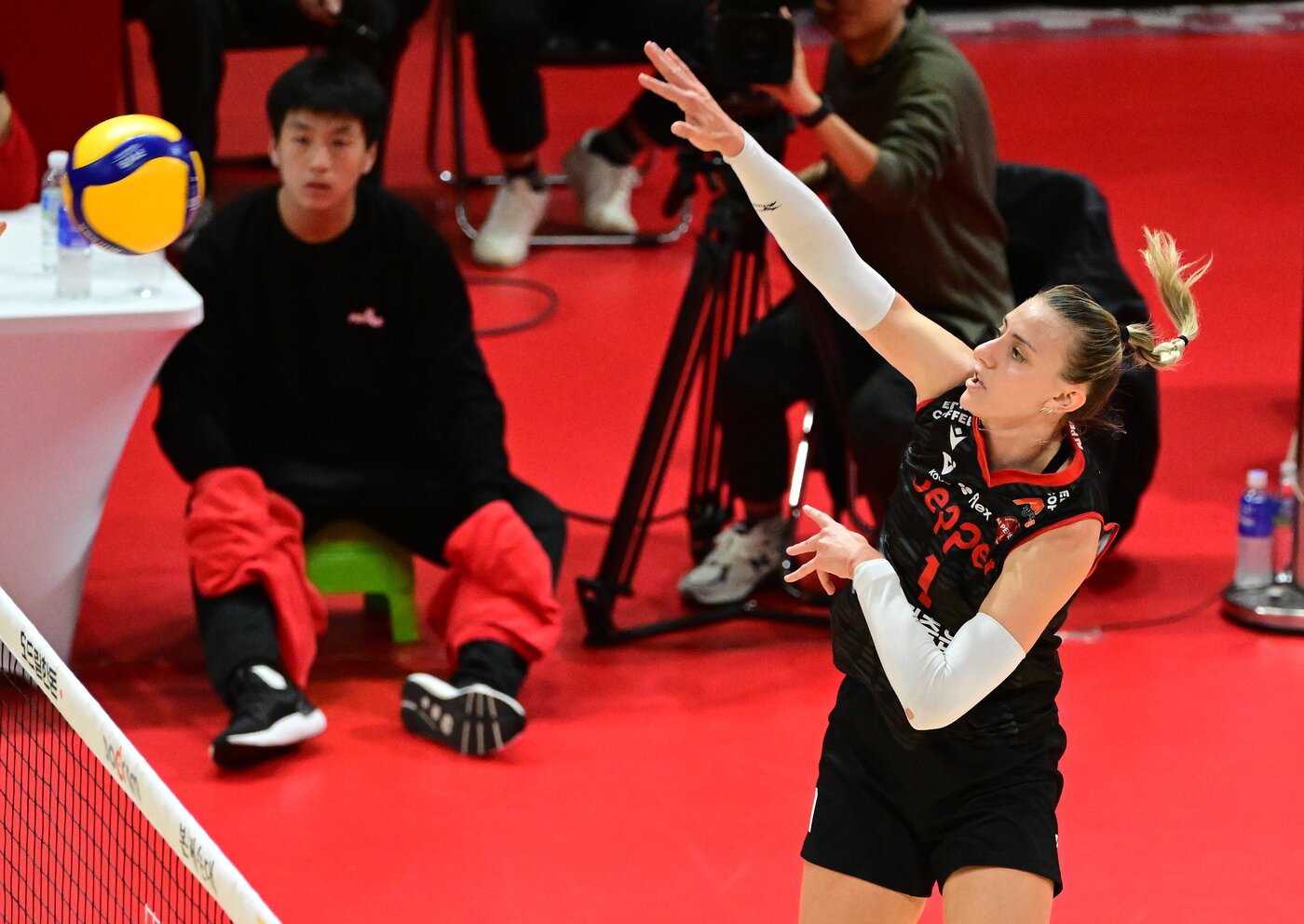 Pepper Savings Bank's new foreigner, Taylor Fricano. (Provided by Korea Volleyball Federation)