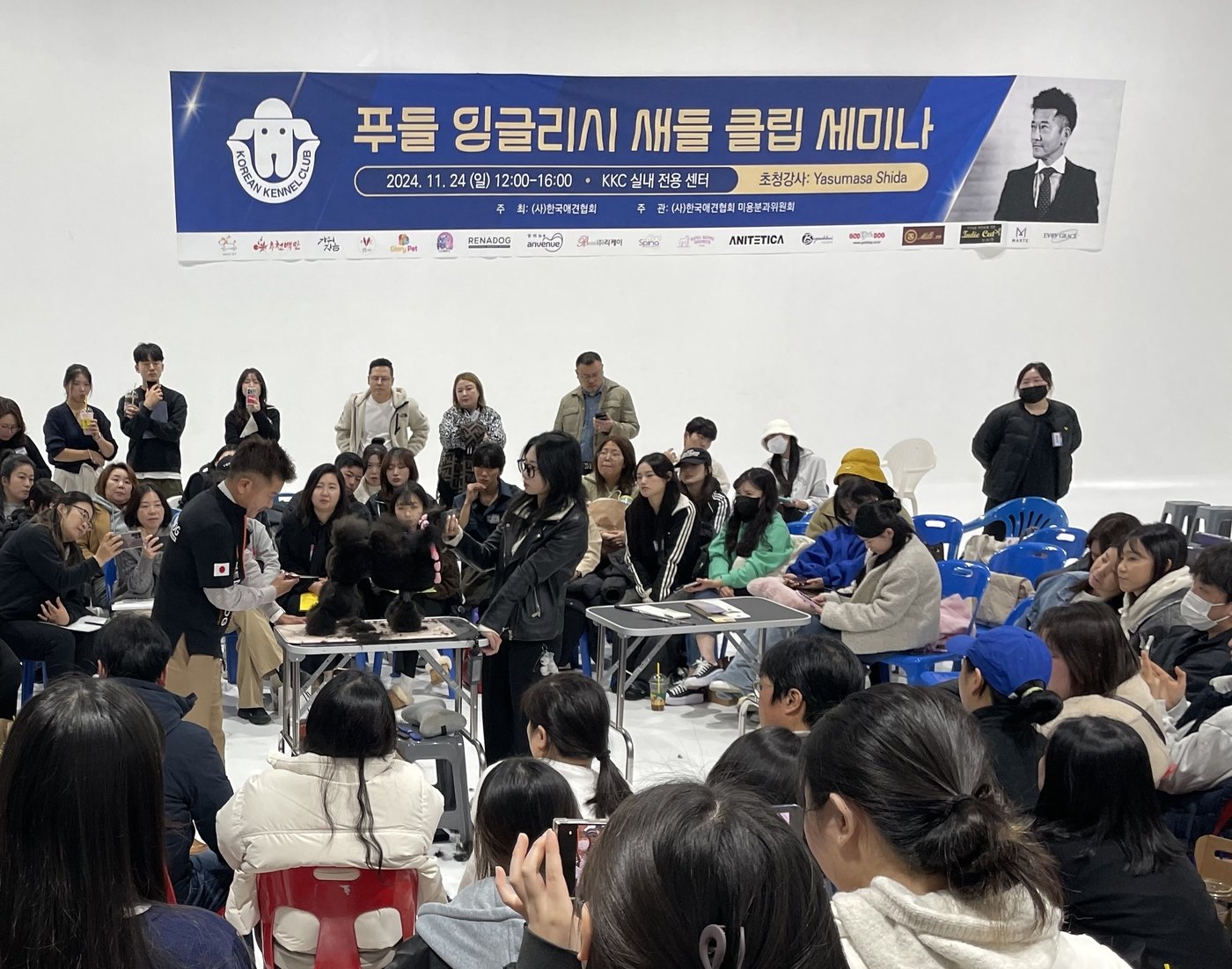 본문 이미지 - 지난달 24일 한국애견협회센터에서 열린 &#39;푸들 잉글리시 새들 클립 세미나&#39; &#40;한국애견협회 제공&#41; ⓒ 뉴스1