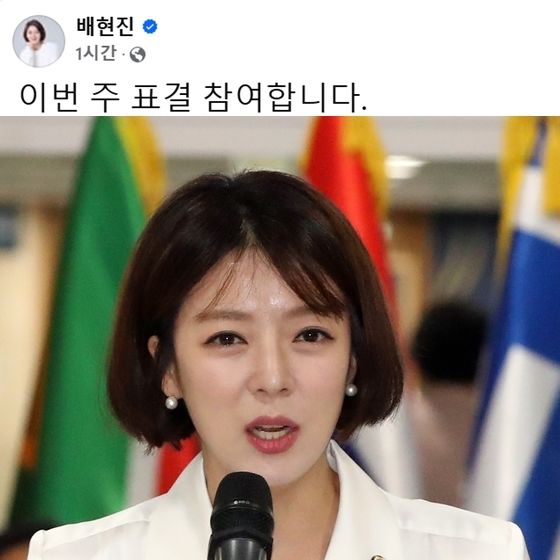 배현진 "탄핵 표결 참여" 선언, 표결 성립에 4명 남아…찬반 여부는 함구