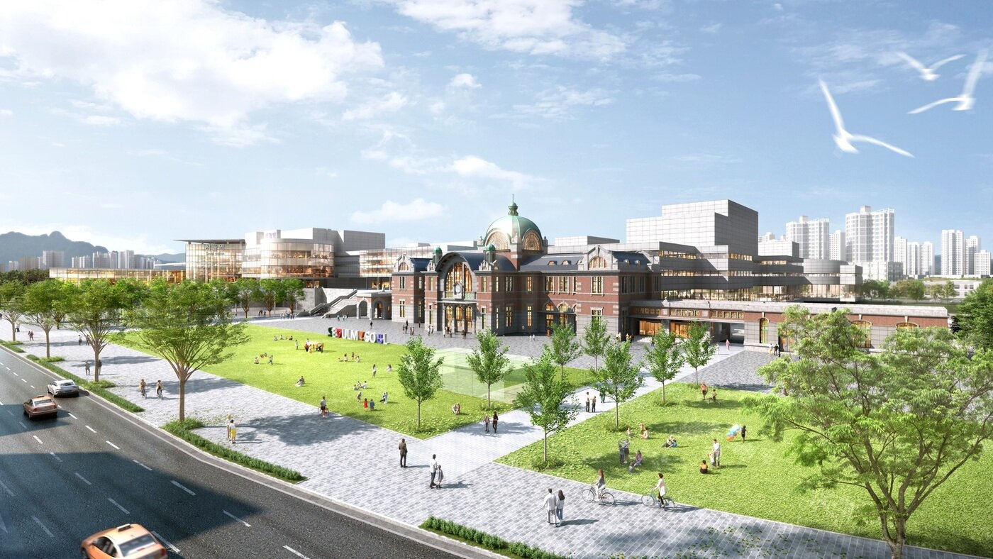 본문 이미지 - 서울역 광장 조감도(서울시 제공).