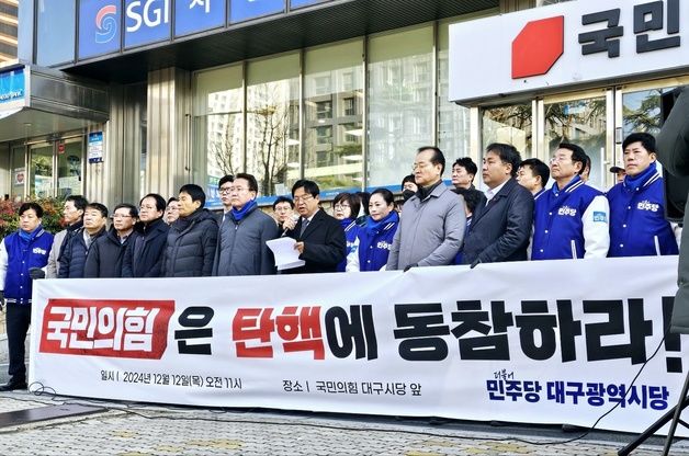 대구 야당·시민단체 尹 담화에 탄핵 촉구 목소리 고조(종합)