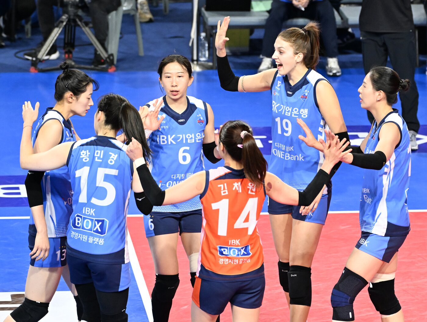 본문 이미지 - 연패 탈출이 시급한 IBK기업은행. (KOVO 제공)