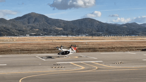 본문 이미지 - 전남 고흥 K-UAM 실증단지 S4 기체 이륙모습. 2024.12.14/뉴스1 김동규 기자ⓒ 뉴스1