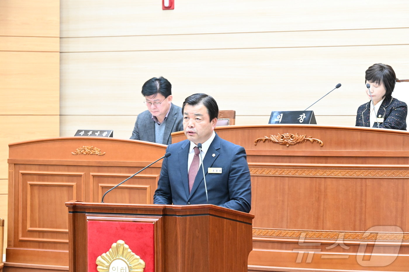 본문 이미지 - 조장현 의원 5분 발언 모습.(보령시의회 제공)/뉴스1