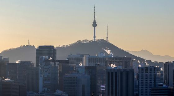 '수증기 내뿜는 도심'