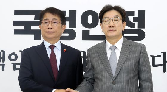 권성동 대표 권한대행, 박상우 장관 접견