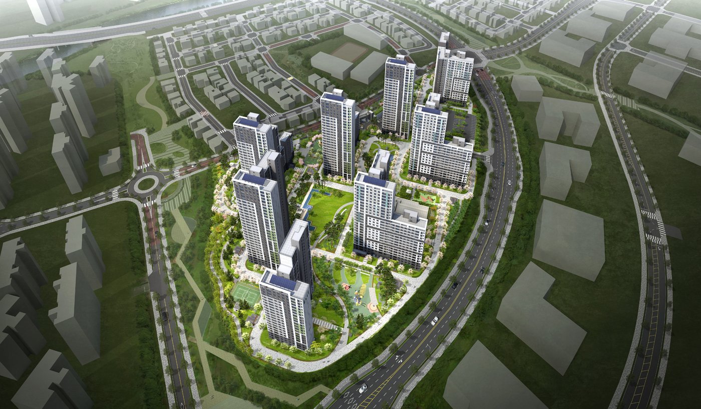 본문 이미지 - 엘리프 옥정 시그니처 조감도.(계룡건설 제공)