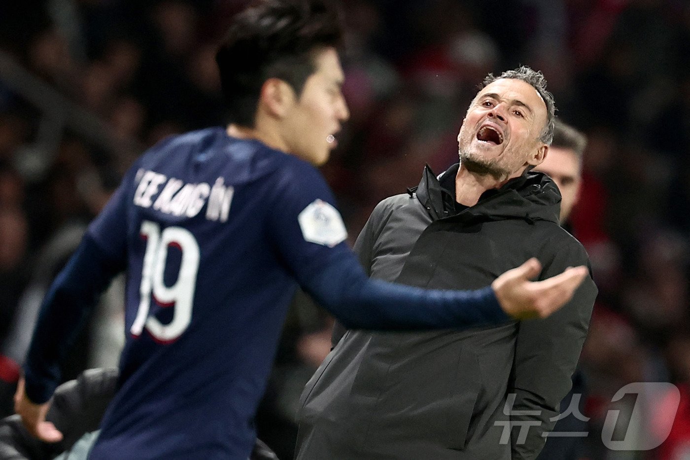 루이스 엔리케 PSG 감독은 이강인에게 꾸준한 출전 기회를 줬다. ⓒ AFP=뉴스1