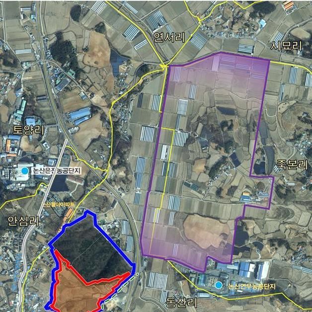 논산 국방미래기술연구센터 예정지 11만㎡ 토지거래허가구역 지정