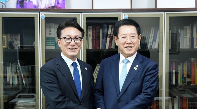 김영록 지사, 김민석 민주당 수석최고위원 면담