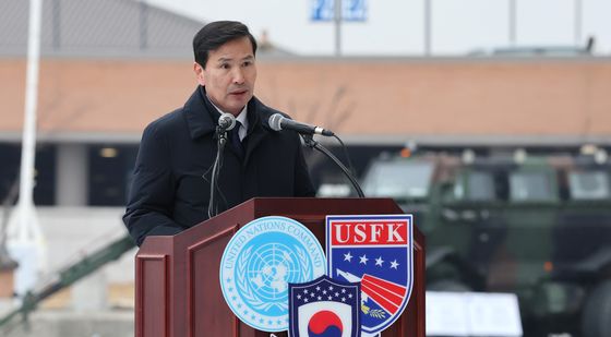 축사하는 김선호 국방부 장관 직무대행