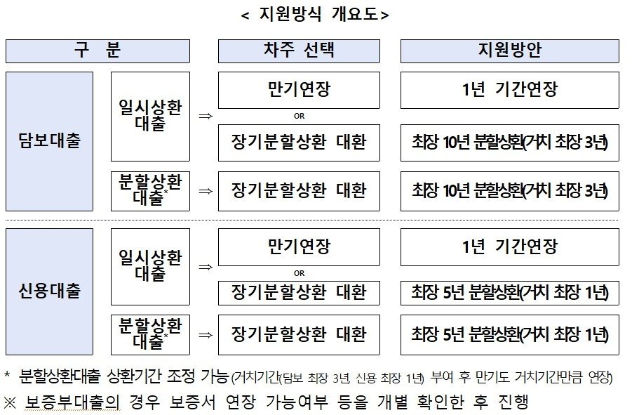 맞춤형 채무조정 지원방식 개요도 &#40;은행연합회 제공&#41;