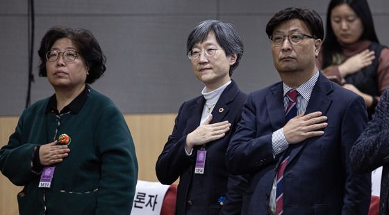 '내란극복·국정안정을 위한 의학교육 정상화' 토론회 참석한 강희경 전 비대위원장