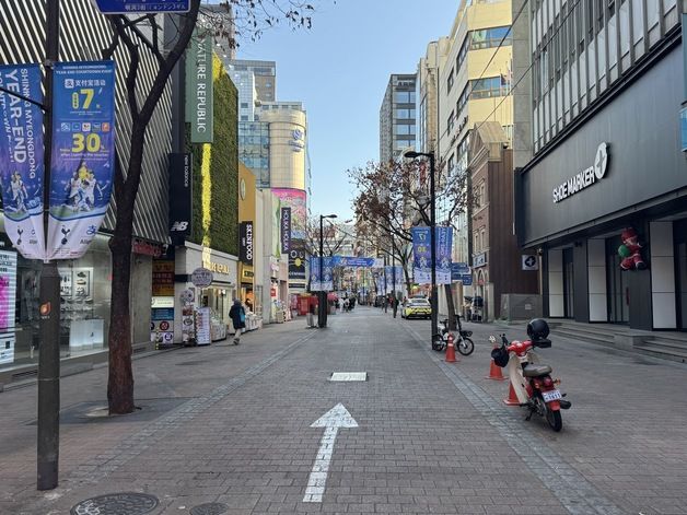 "매출 반토막"…명동 '크리스마스 특수' 날려버린 비상계엄[르포]