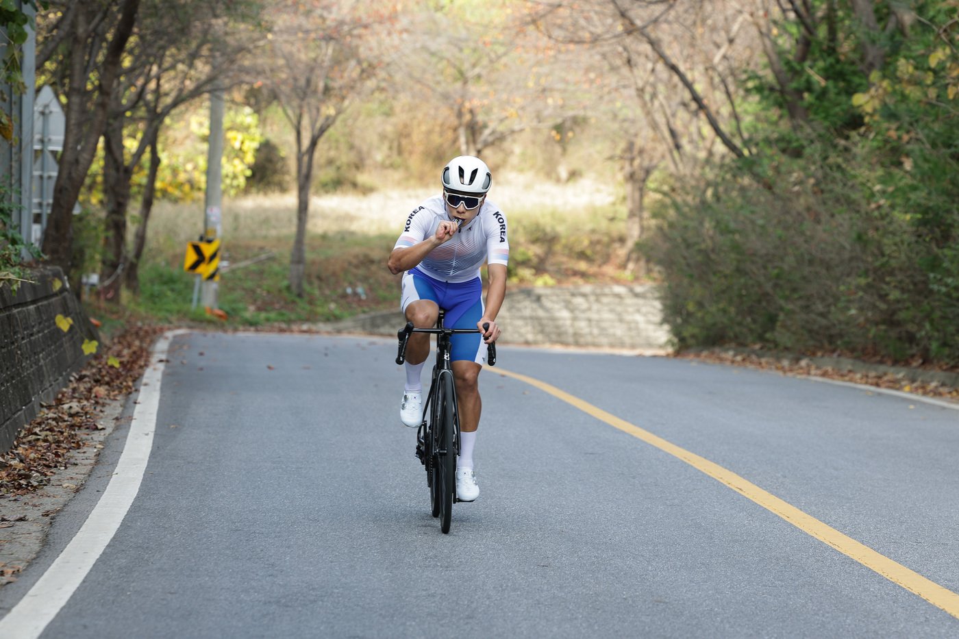본문 이미지 -  훈련 중인 사이클 김유로(뉴케어 스포식스 제공) 