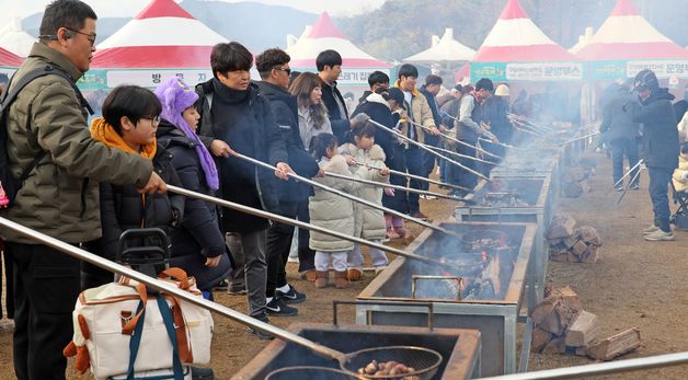 직접 구워 먹는 군밤