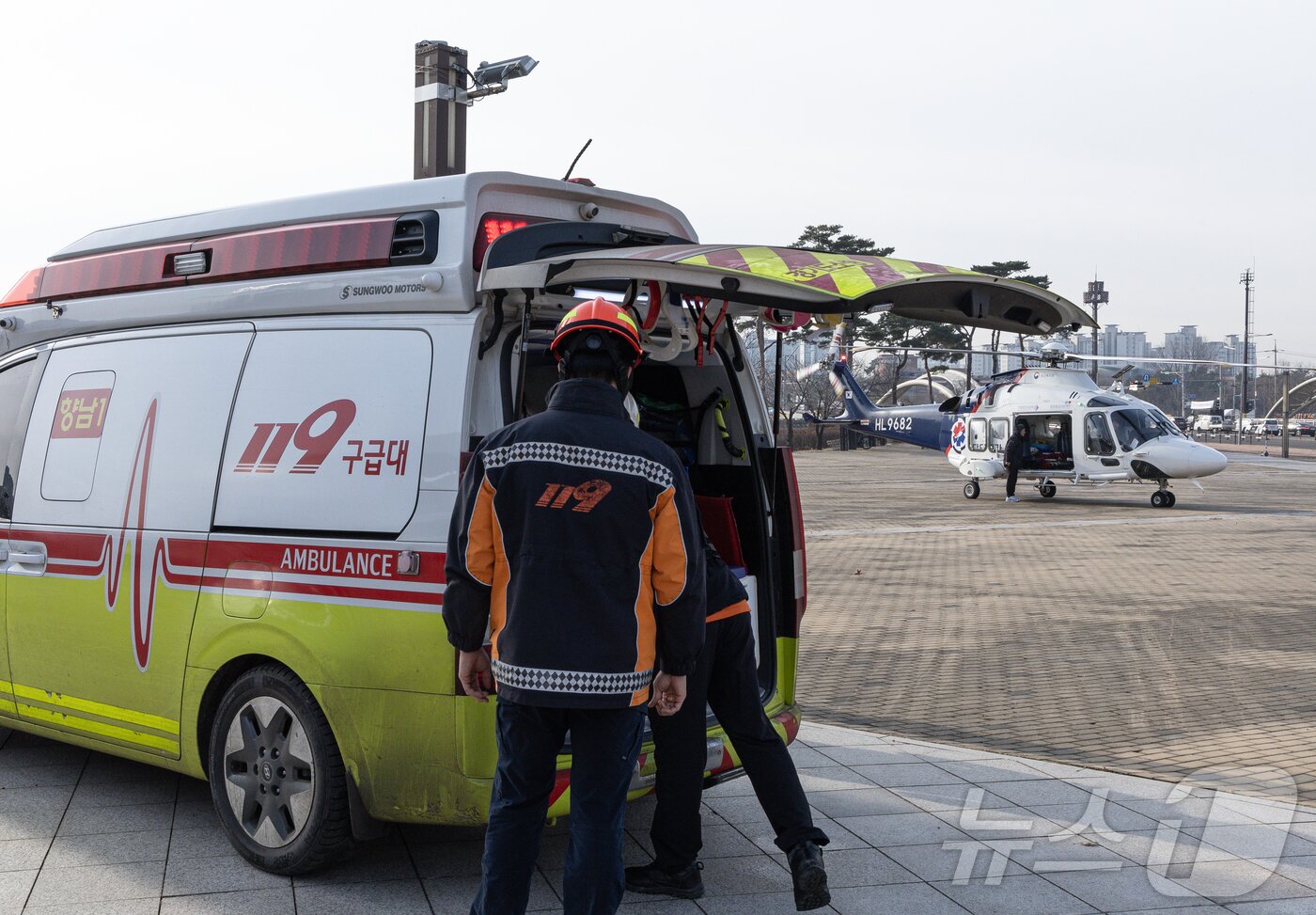 본문 이미지 - 경기도 수원시에 위치한 아주대학교병원 권역외상센터.  2025.1.1/뉴스1 ⓒ News1 이재명 기자
