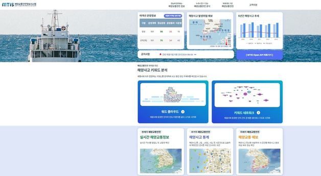 해수부, 연안선박 통항 밀집도 비롯 주요 교통로 정보 공개