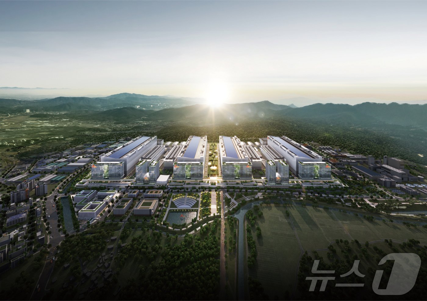 본문 이미지 - 용인반도체클러스터 일반산업단지 조감도&#40;용인시 제공&#41; ⓒ News1 김평석 기자