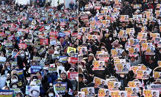 무안 참사로 '尹 탄핵 찬반' 집회도 잠시 중단…"국민 애도 기간"