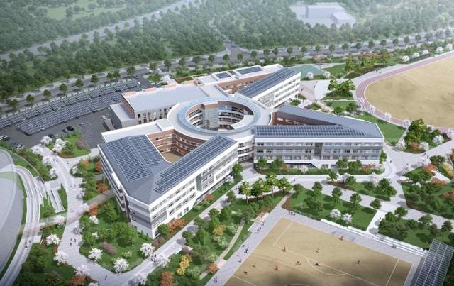 본문 이미지 - 내년 3월 산울동에 개교하는 세종캠퍼스고 조감도. &#40;세종교육청 제공&#41; / 뉴스1