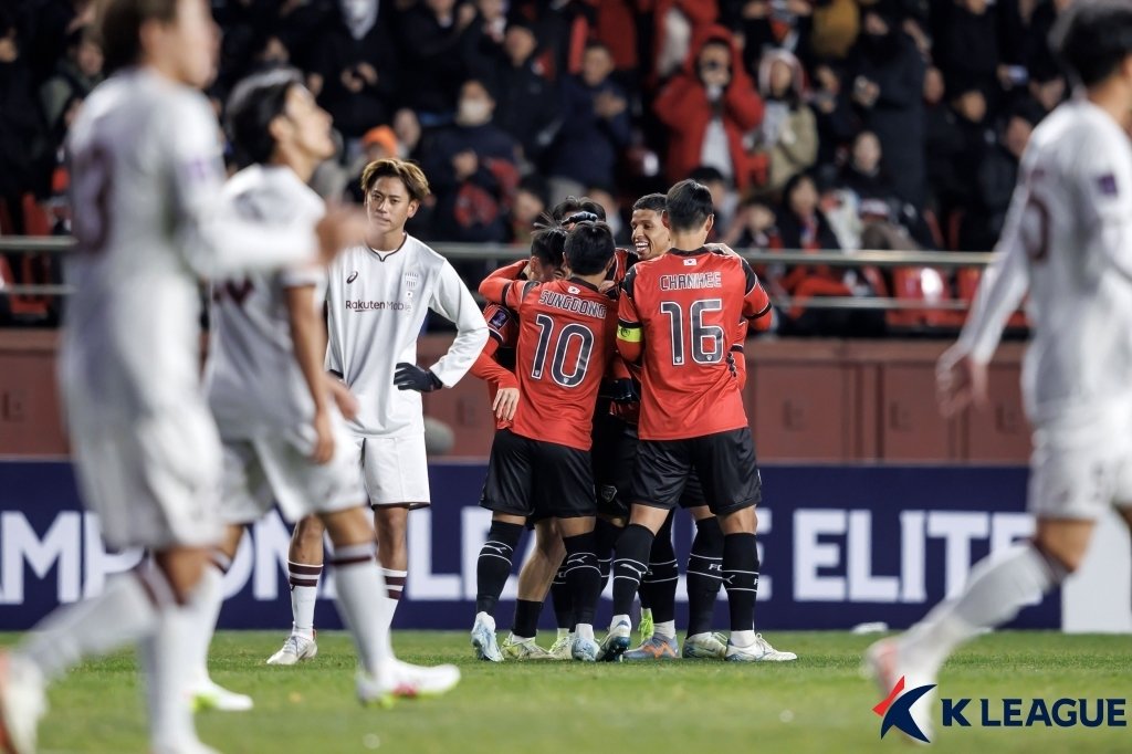  득점 후 기뻐하는 포항 선수들&#40;한국프로축구연맹 제공&#41; 